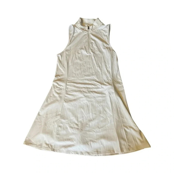 Halara Everyday Cloudful Air Half Zip 2-Piece Golf Dress-Stay Ready White XL - Picture 1 of 4